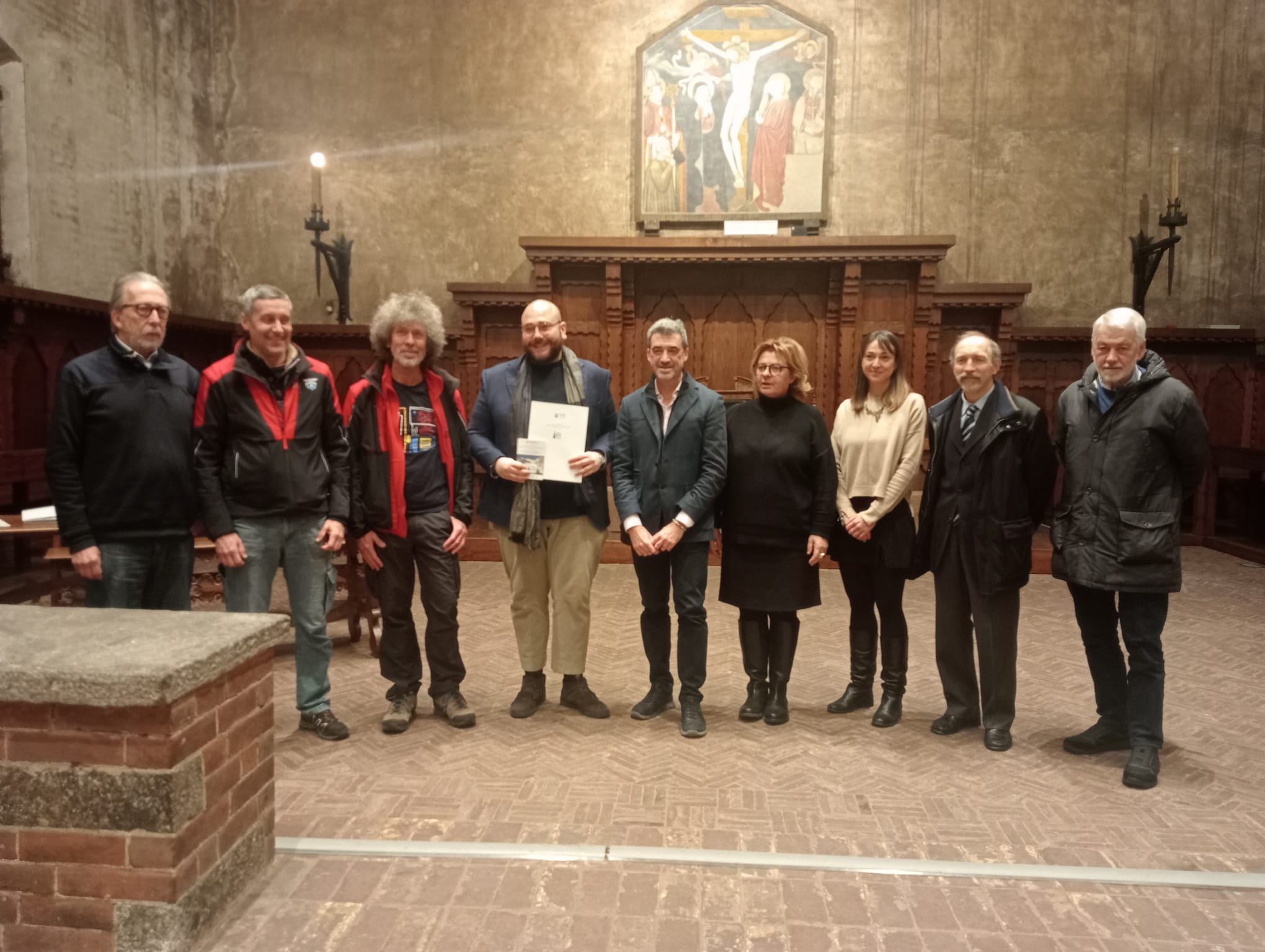 Organizzatori, istituzioni e sponsor che collaborano al calendario degli eventi per i cento anni del Cai Novara