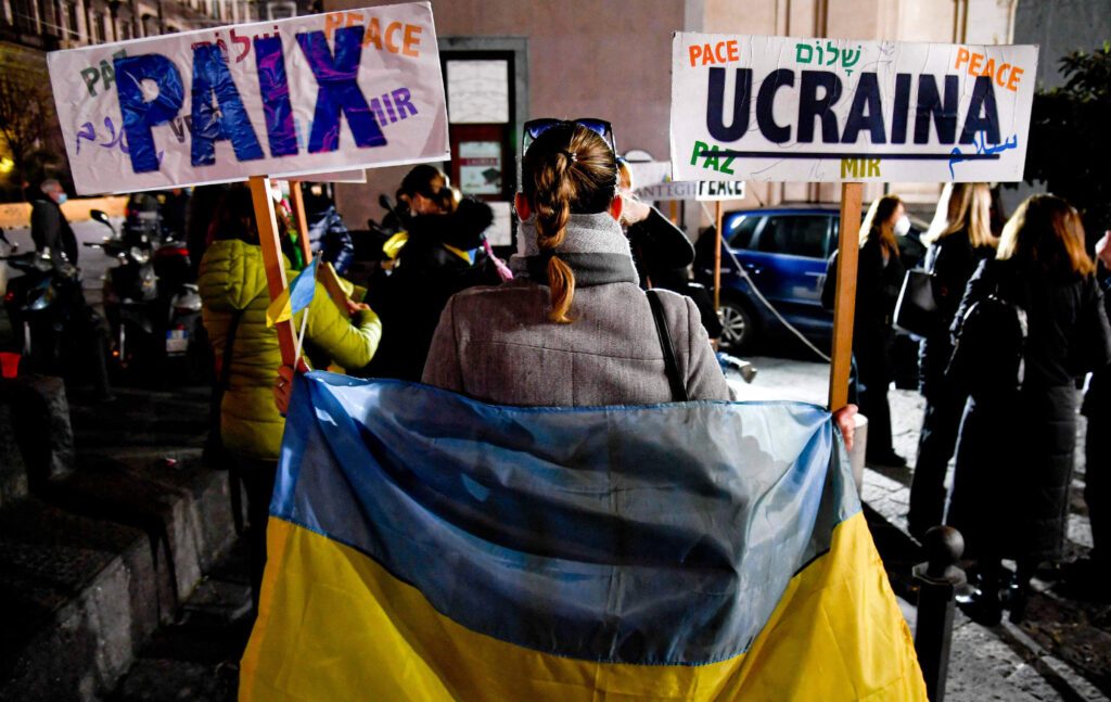 manifestazione contro la guerra in ucraina sir
