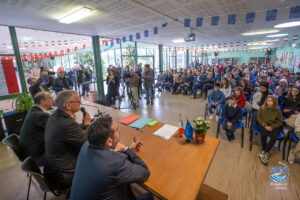 Il Ministro dell'Istruzione Giuseppe Valditara in visita nelle scuole di Novara