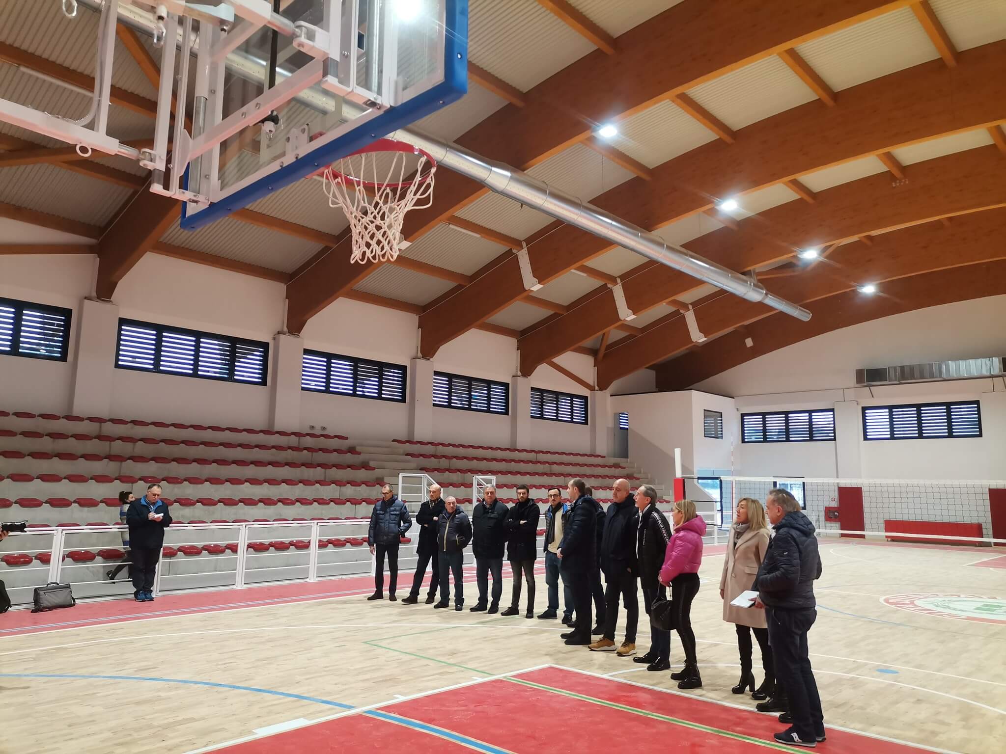 La presentazione del palasport di trecate