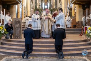 I seminaristi ammessi agli ordini sacri nella Messa Crismale 2023
