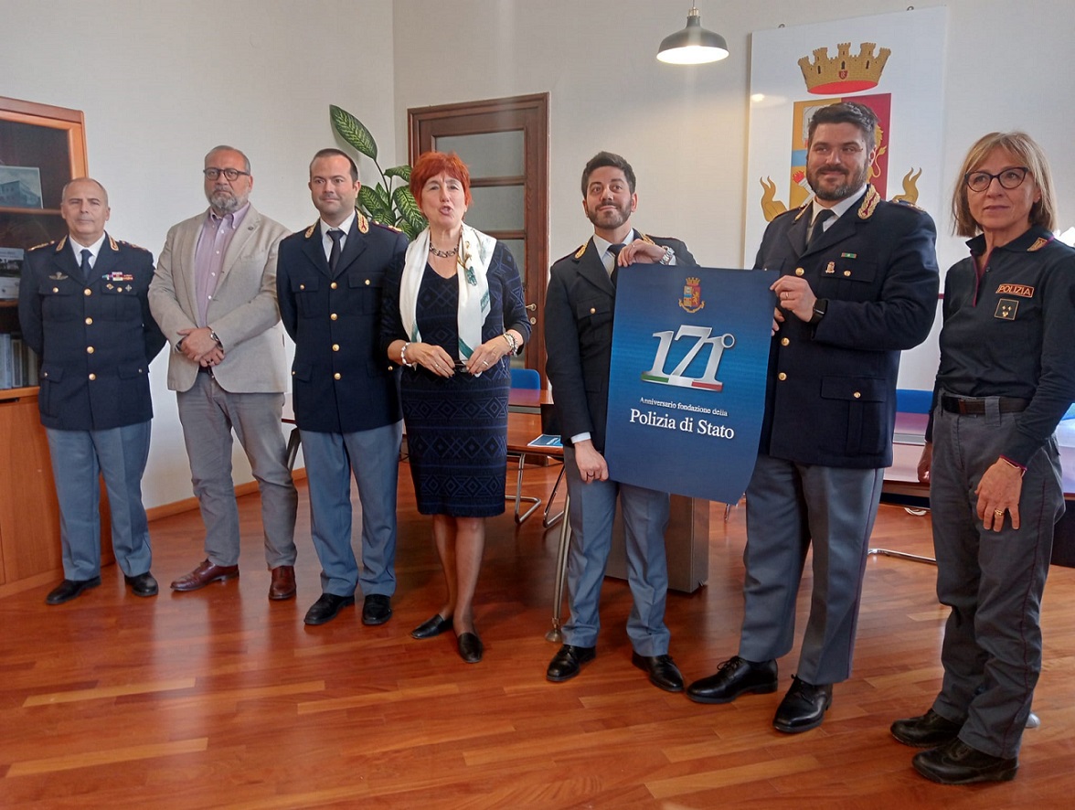 Festa della Polizia di Stato. Il Questore e i suoi collaboratori