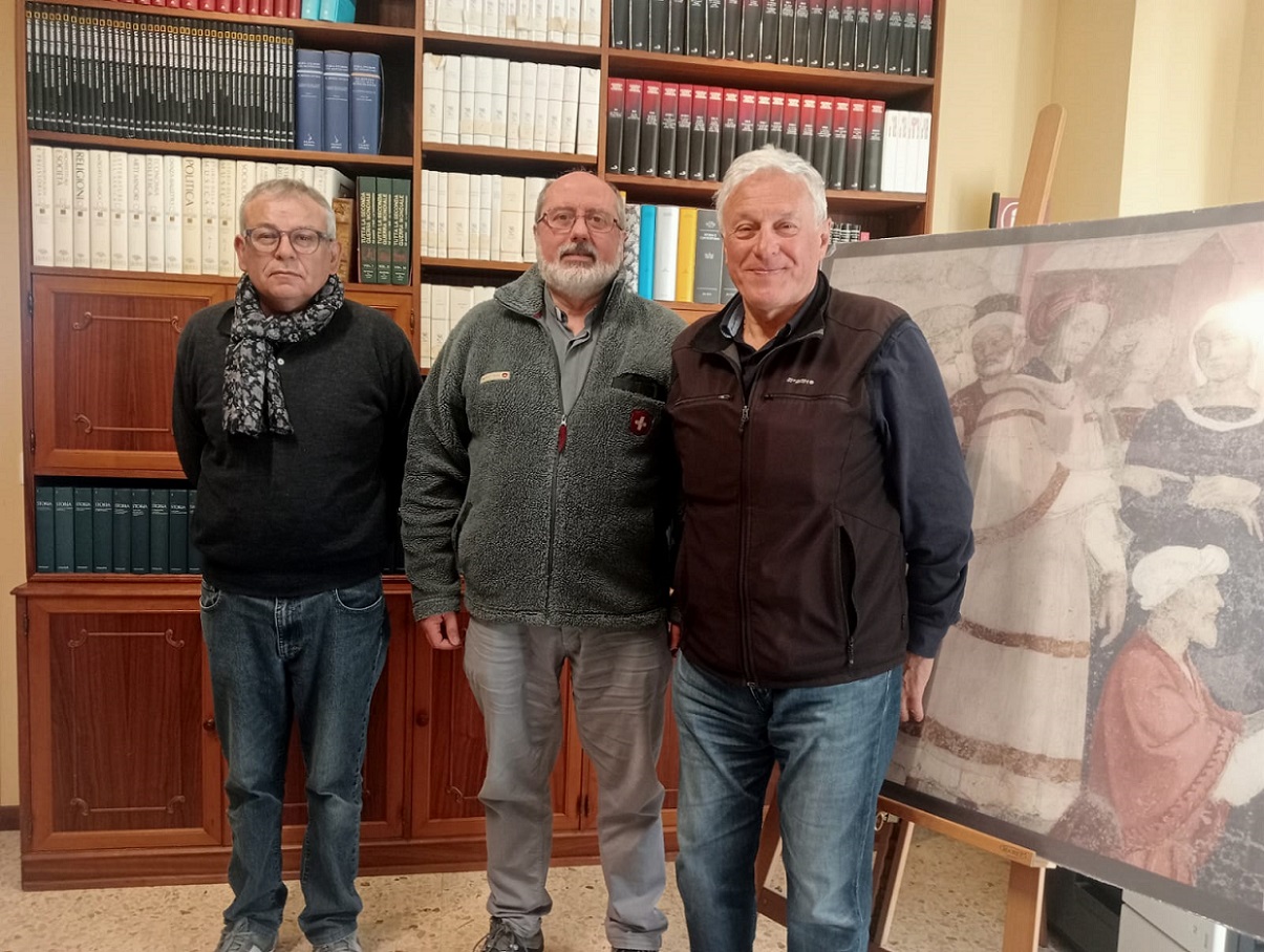 Patronale a Veveri. Ramella, don Barbaglia e Tacchini