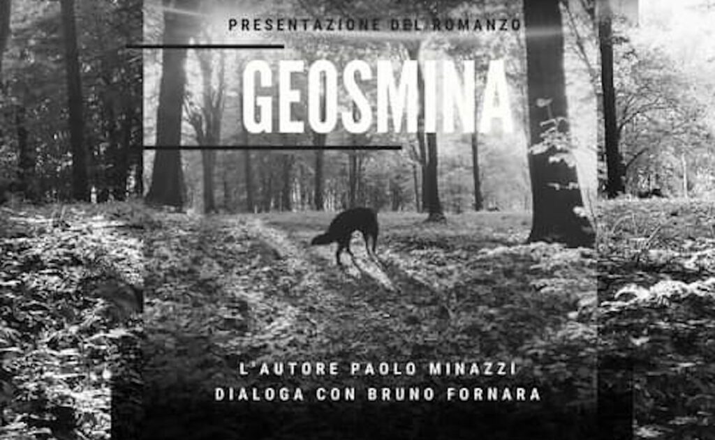 La copertina del romanzo di Minazzi, Geosmina