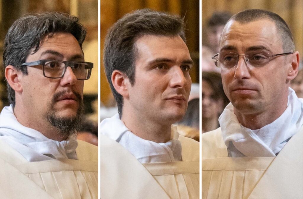 I tre sacerdoti ordinati sabato 10 giugno 2023
