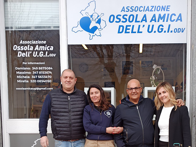 I volontari dell'associazione UGI in Ossola