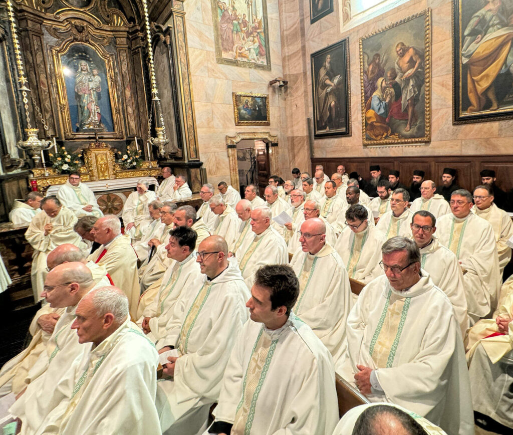 50 anni monastero benedettino di Orta San Giulio i sacerdoti celebranti