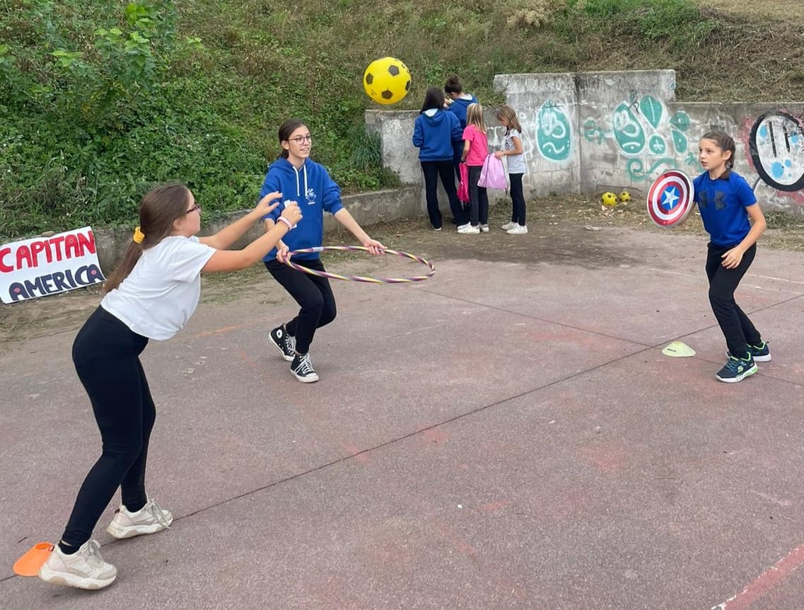 Un momento ricreativo alla Festa dell'oratorio di Oleggio