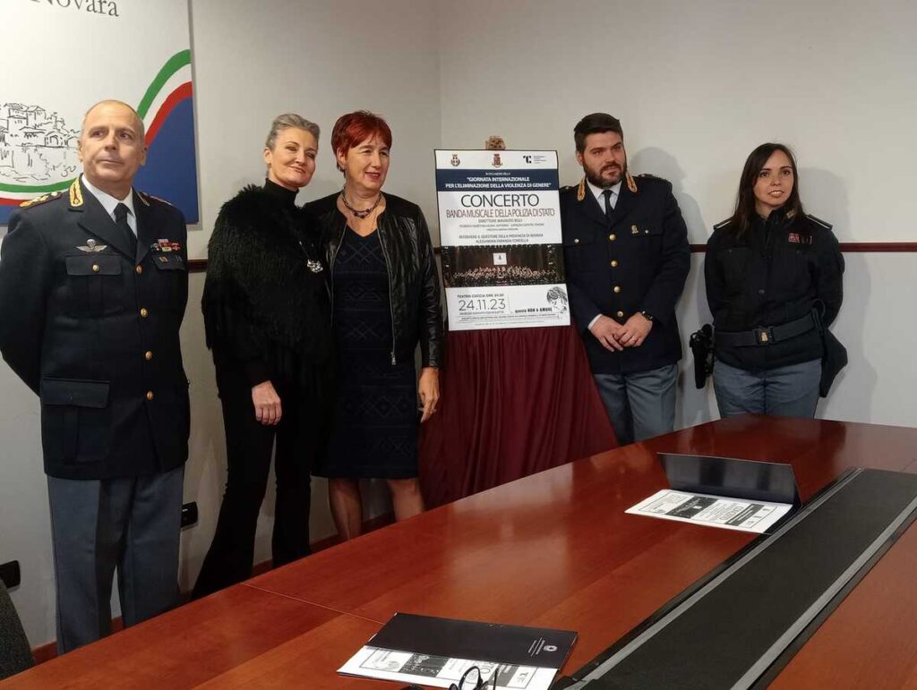 Banda musicale della Polizia di Stato a Novara. La presentazione dell'iniziativa