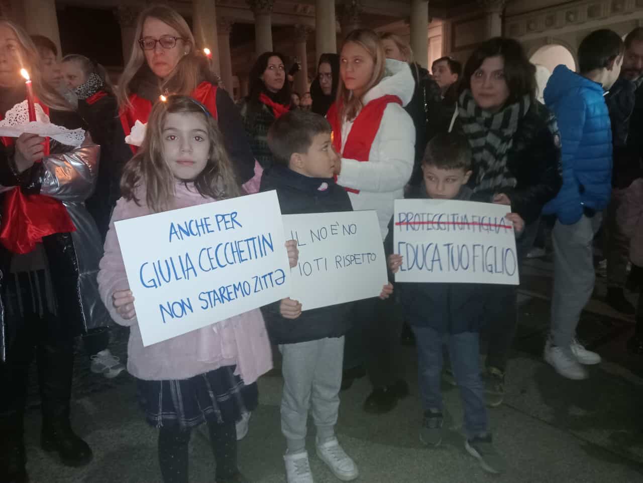 Flash mob per Giulia Cecchettin a Novara