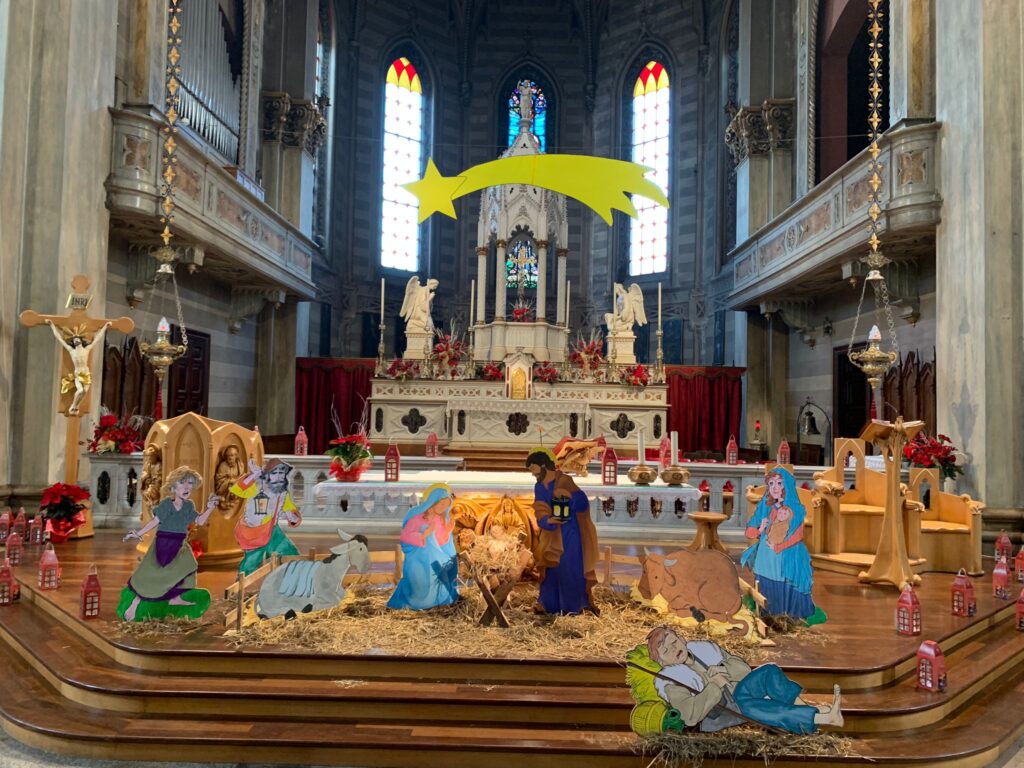 Il presepe nella chiesa di Galliate