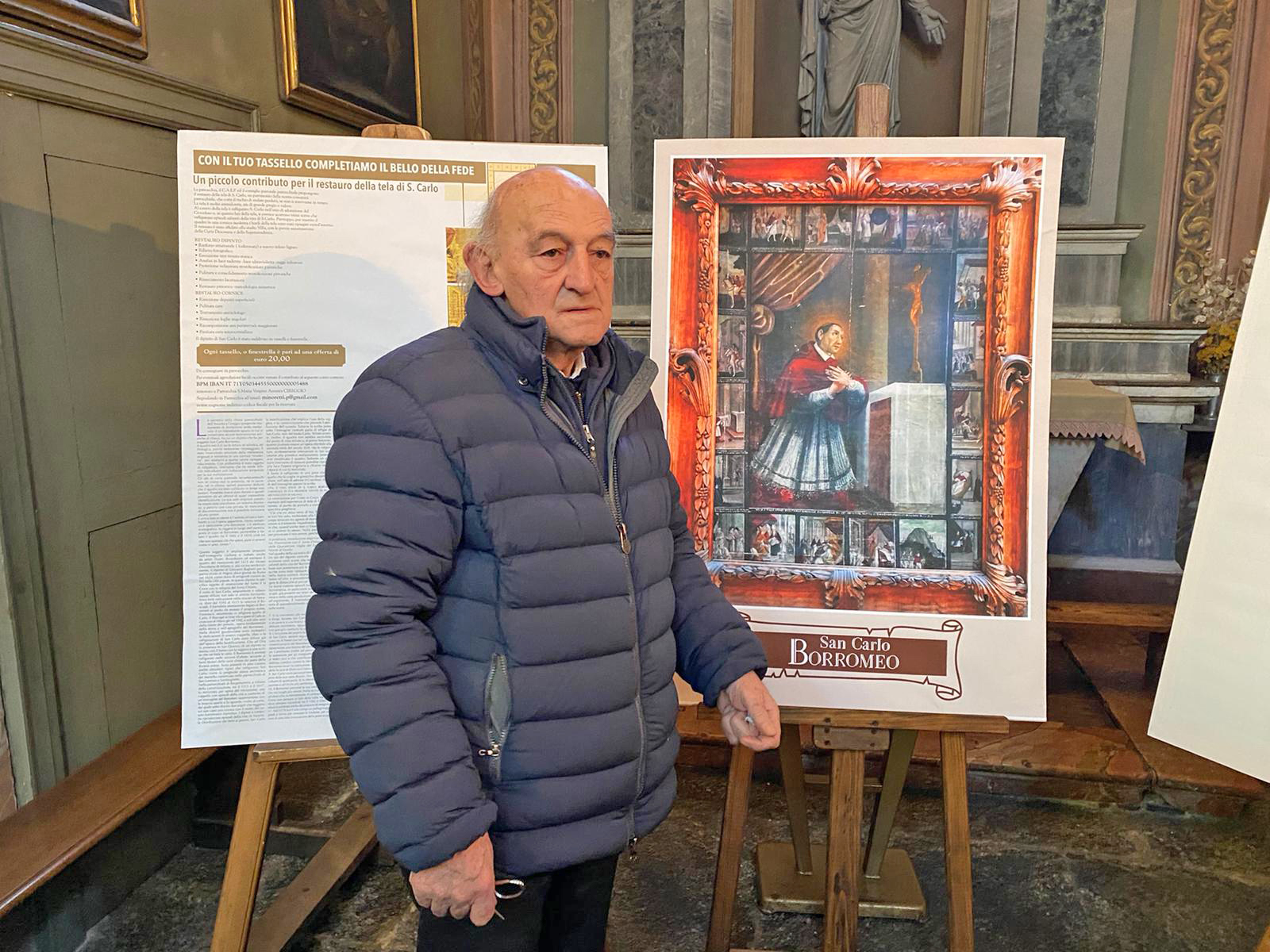 Don Pietro Minoretti illustra il progetto