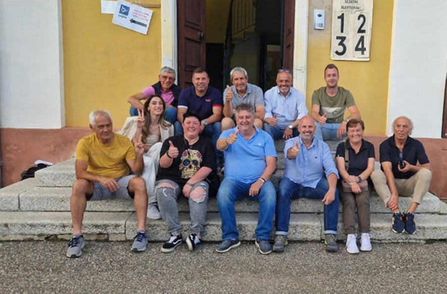 La squadra di Beatrice dopo la vittoria