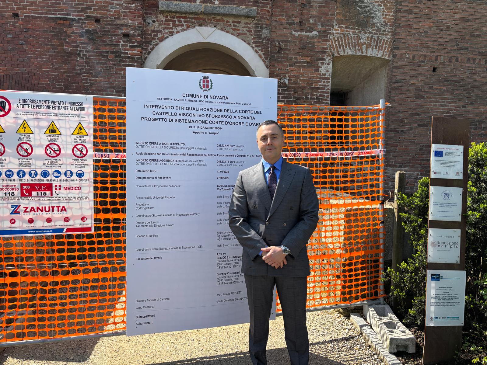Partiti i lavori al Castello di Novara
