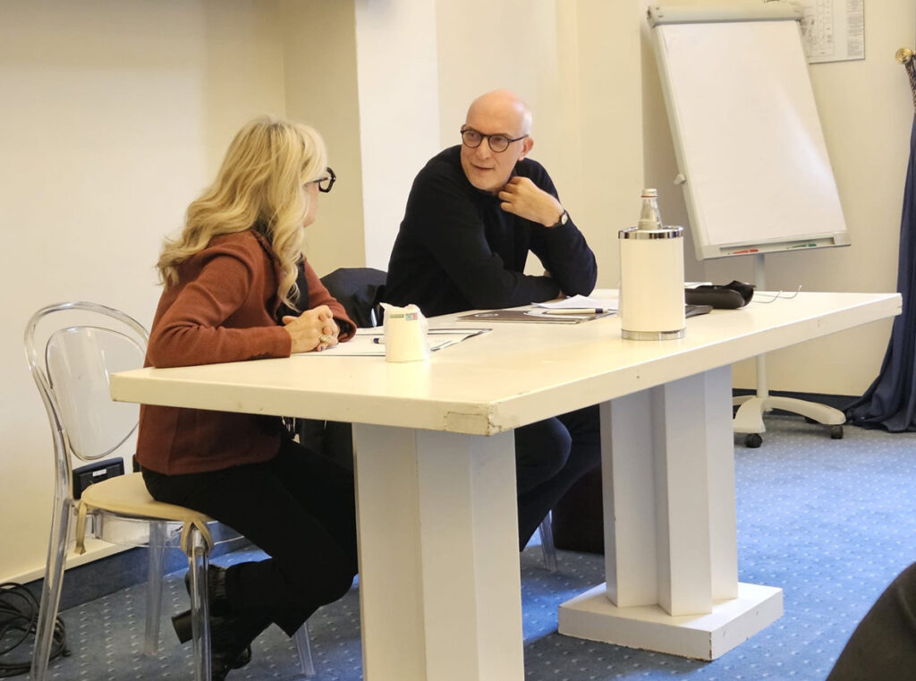 Padre Francesco Occhetta con Chiara Genisio